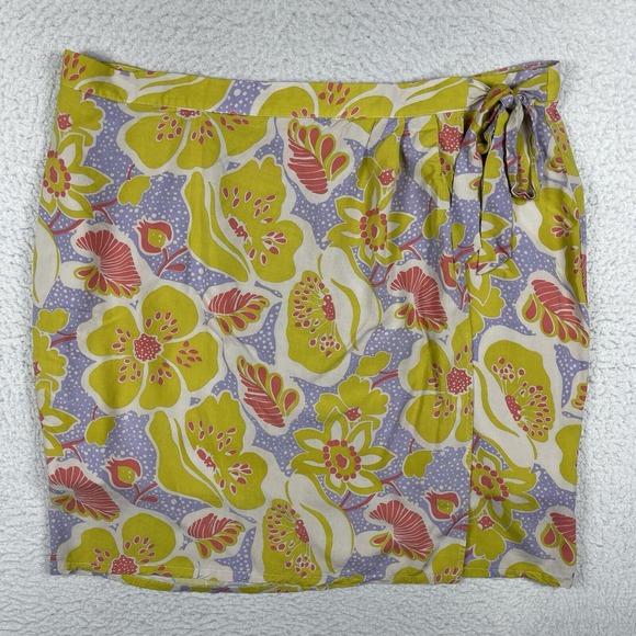 Modcloth Dresses & Skirts - ModCloth Skirt Womens 3X Tie Wrap Lined Floral Colorful Artsy Tropical‎ Resort